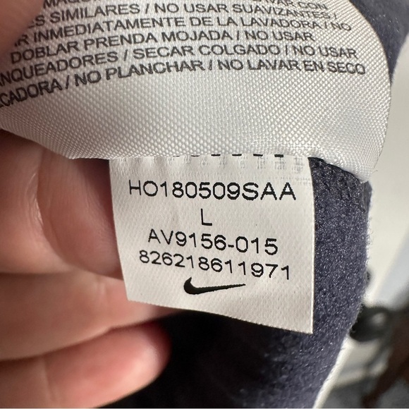 Nike Pro Dri Fit quarter zip pullover top, women's sz. L, gray w/bronze metallic - Picture 8 of 10